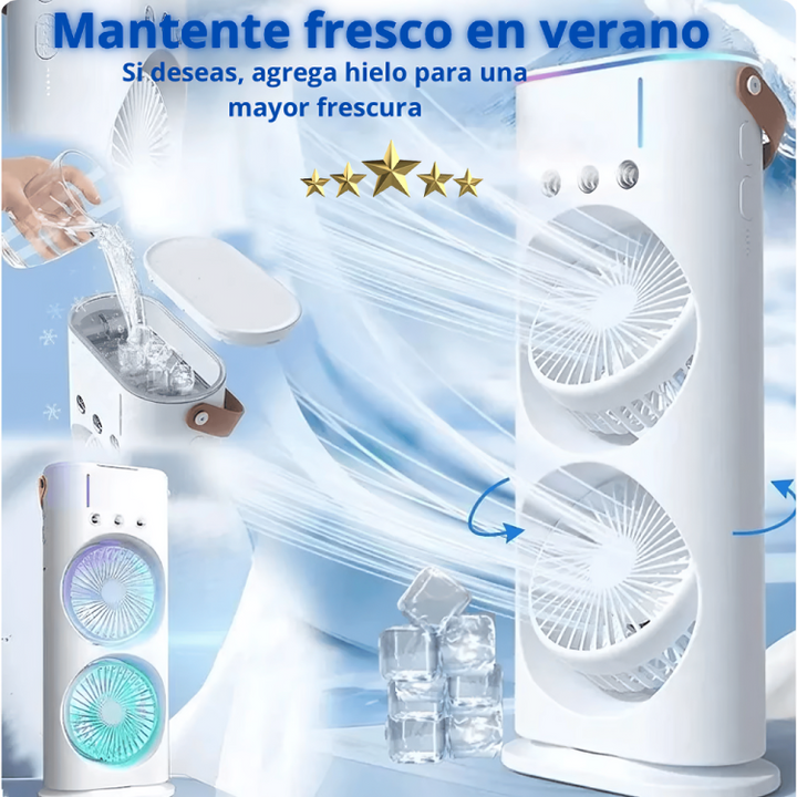 NUEVO VENTILADOR DOBLE SMART DE AIRE FRÍO💨❄️