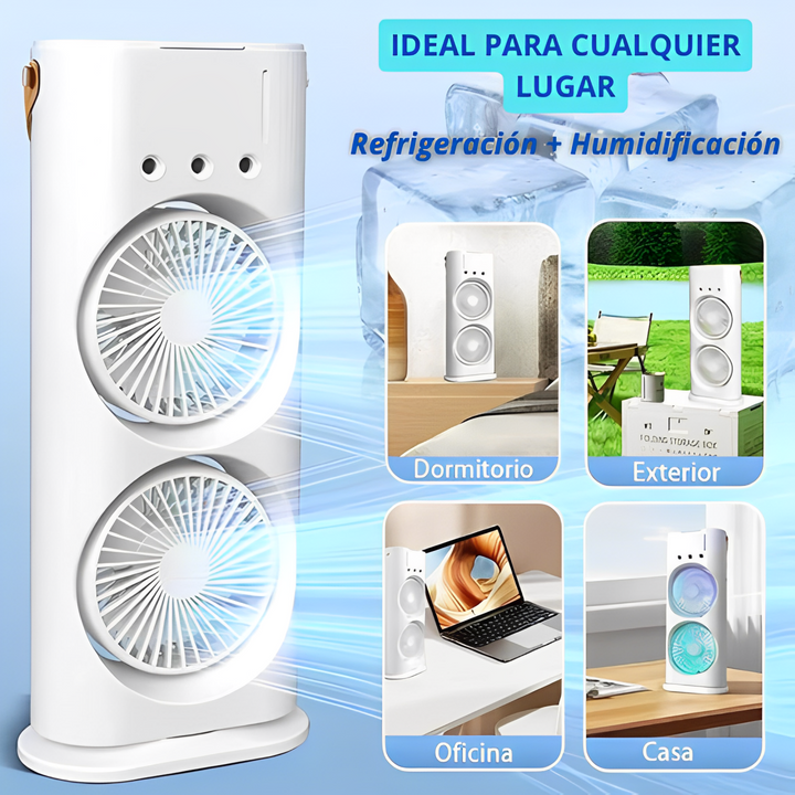 NUEVO VENTILADOR DOBLE SMART DE AIRE FRÍO💨❄️